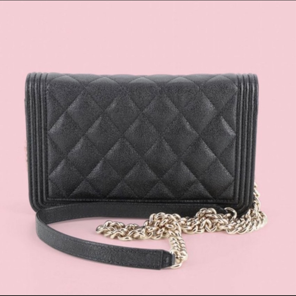 Chanel Quilted Boy Wallet on Chain Bag - Picture 3 of 10